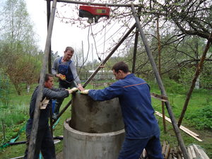 Копание колодца своими руками
